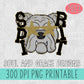 Starry Eyed Mascots - BULLDOG CUSTOM [DIGITAL FILE EMAILED]