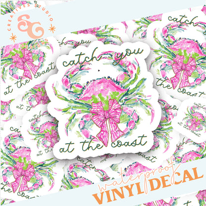 CATCH YOU AT THE COAST STICKER VINYL DECAL
