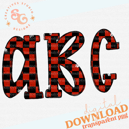 CHERRY DAISY CHECKED
