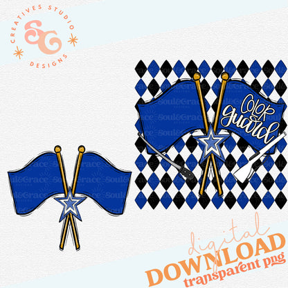 COLOR GUARD ARGYLE ROYAL