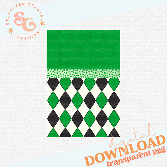 COMPOSITION NOTEBOOK COVERS GREEN ARGYLE