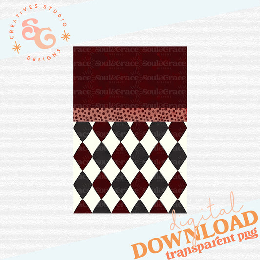 COMPOSITION NOTEBOOK COVERS MAROON ARGYLE