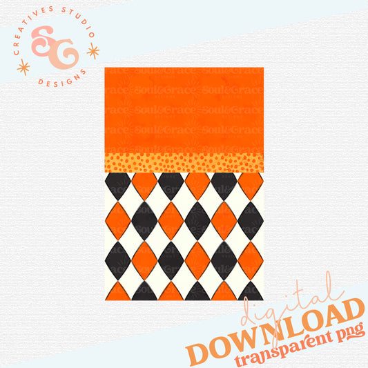 COMPOSITION NOTEBOOK COVERS ORANGE ARGYLE