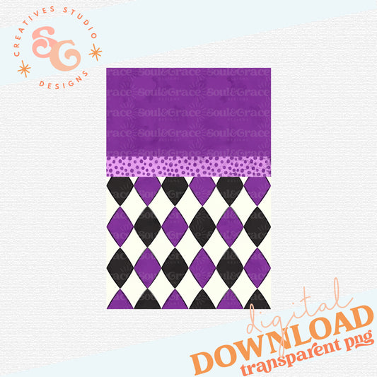 COMPOSITION NOTEBOOK COVERS PURPLE ARGYLE