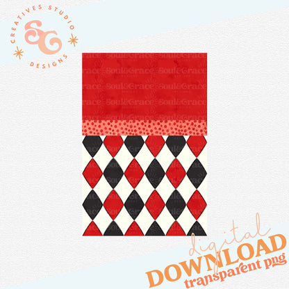 COMPOSITION NOTEBOOK COVERS RED ARGYLE