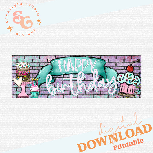 Happy Birthday Printable Banner