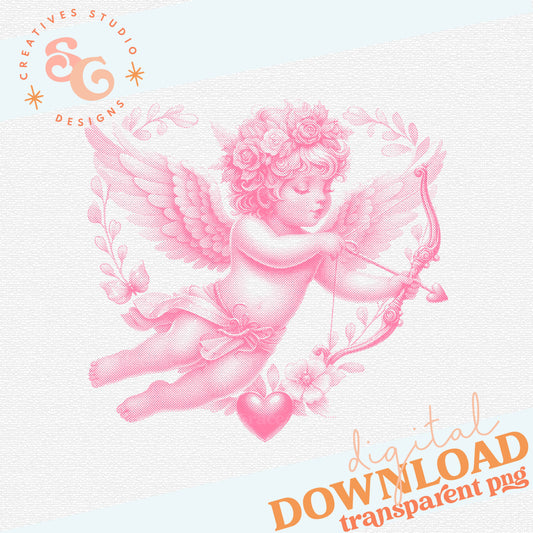 CUPID HALFTONE HEAVIER DOTS PINK