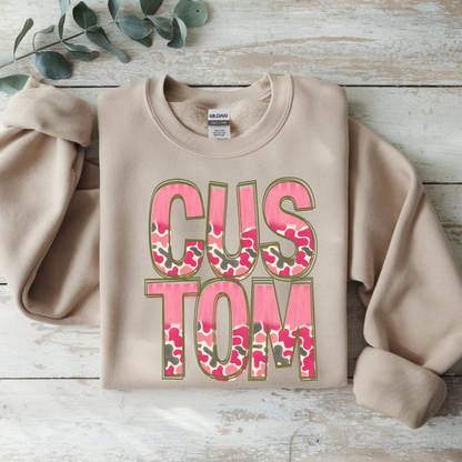 CAMO FUN PINK MIX ALPHABET