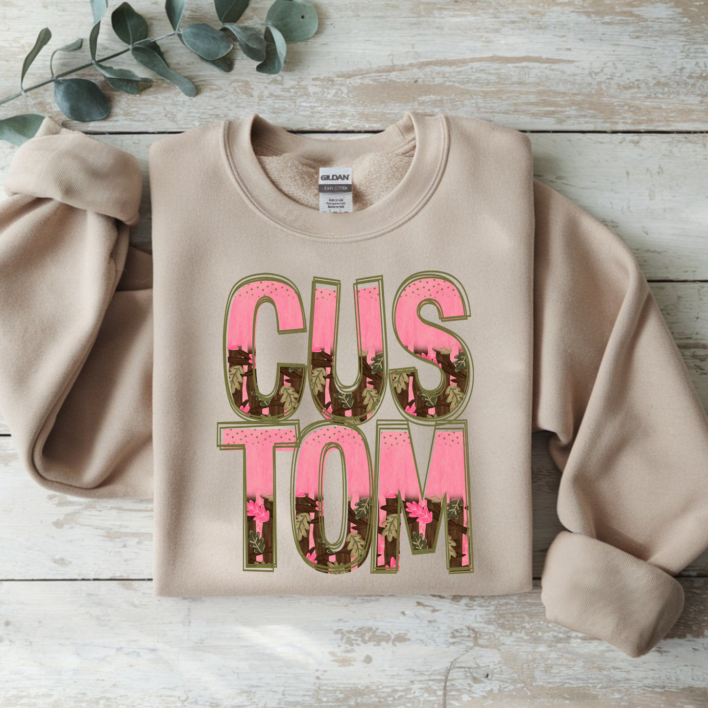 CAMO FUN PINK TREE ALPHABET