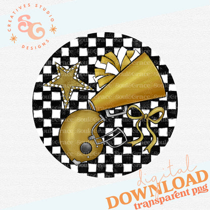 Check Sports Buttons and Bag Tags vegas gold