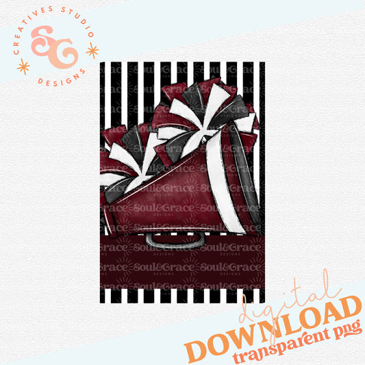 Team Spirit Cheer Garden Flag Maroon