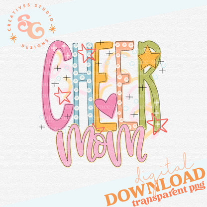 Cheer Mom Colorful