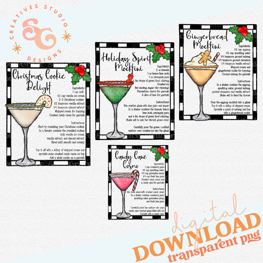 Christmas Mocktail Set of 4