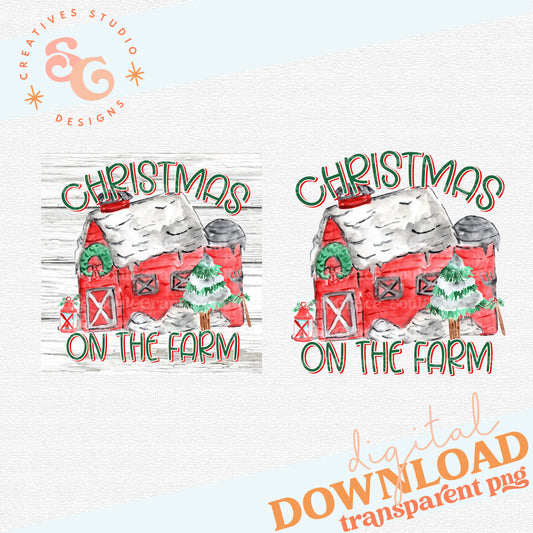 Christmas on the Farm Ornament