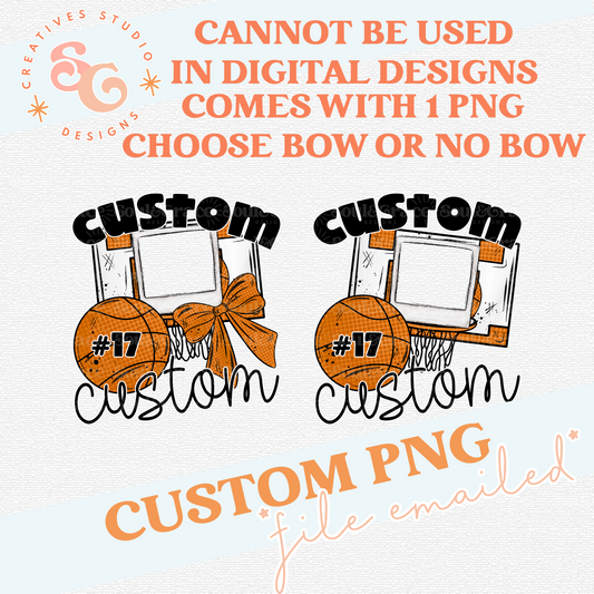 BASKETBALL PHOTO FRAME CUSTOM