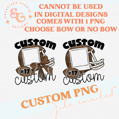 FOOTBALL PHOTO FRAME CUSTOM