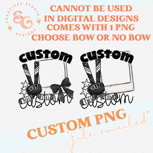 HOCKEY PHOTO FRAME CUSTOM