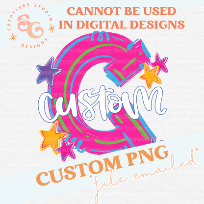 HYPE SQUAD NEON MASCOT INITIAL CUSTOM