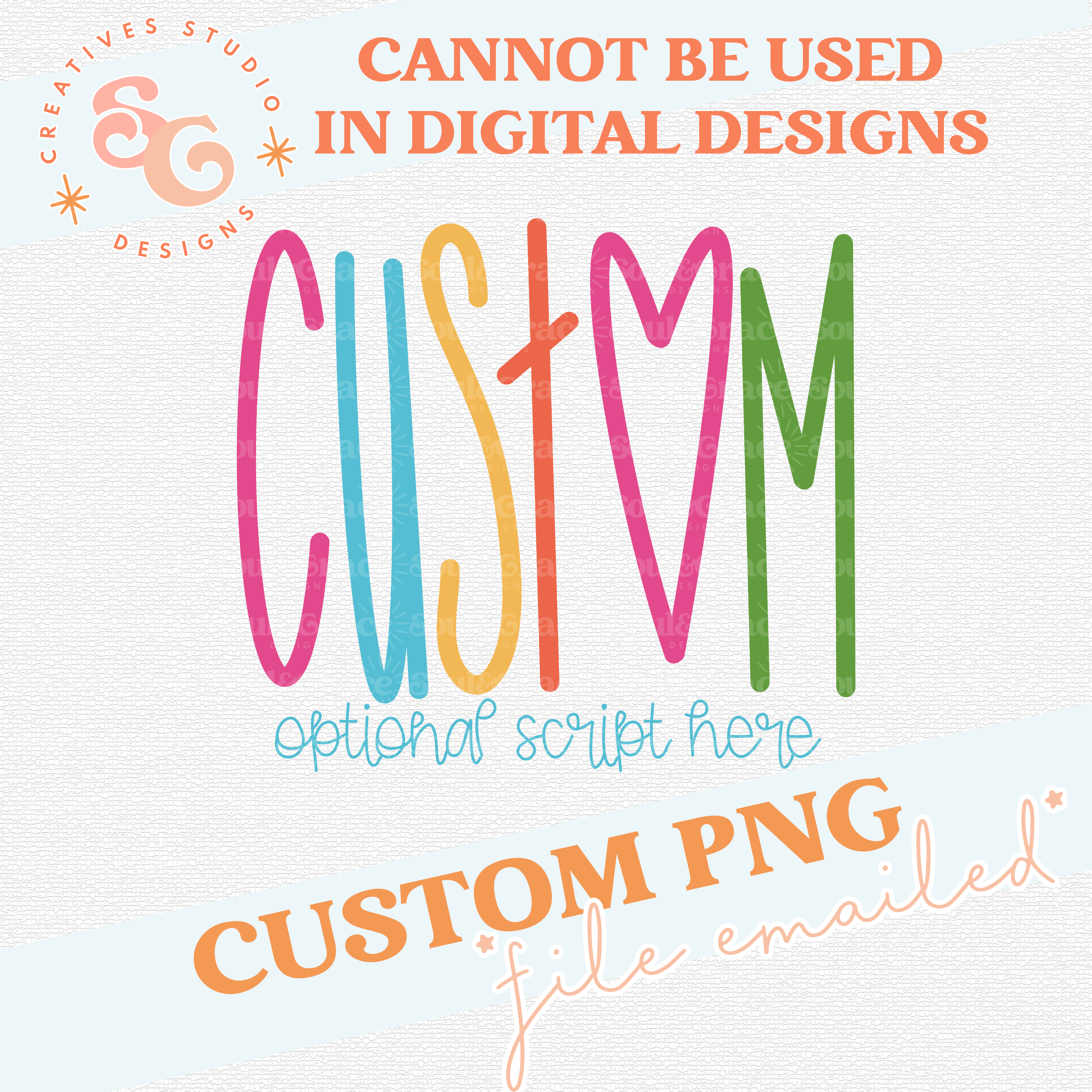 Generate A Custom Lettering Design Custom Lettering Design PNG | Soul & Grace Designs
