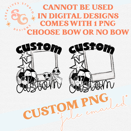 SOCCER PHOTO FRAME CUSTOM