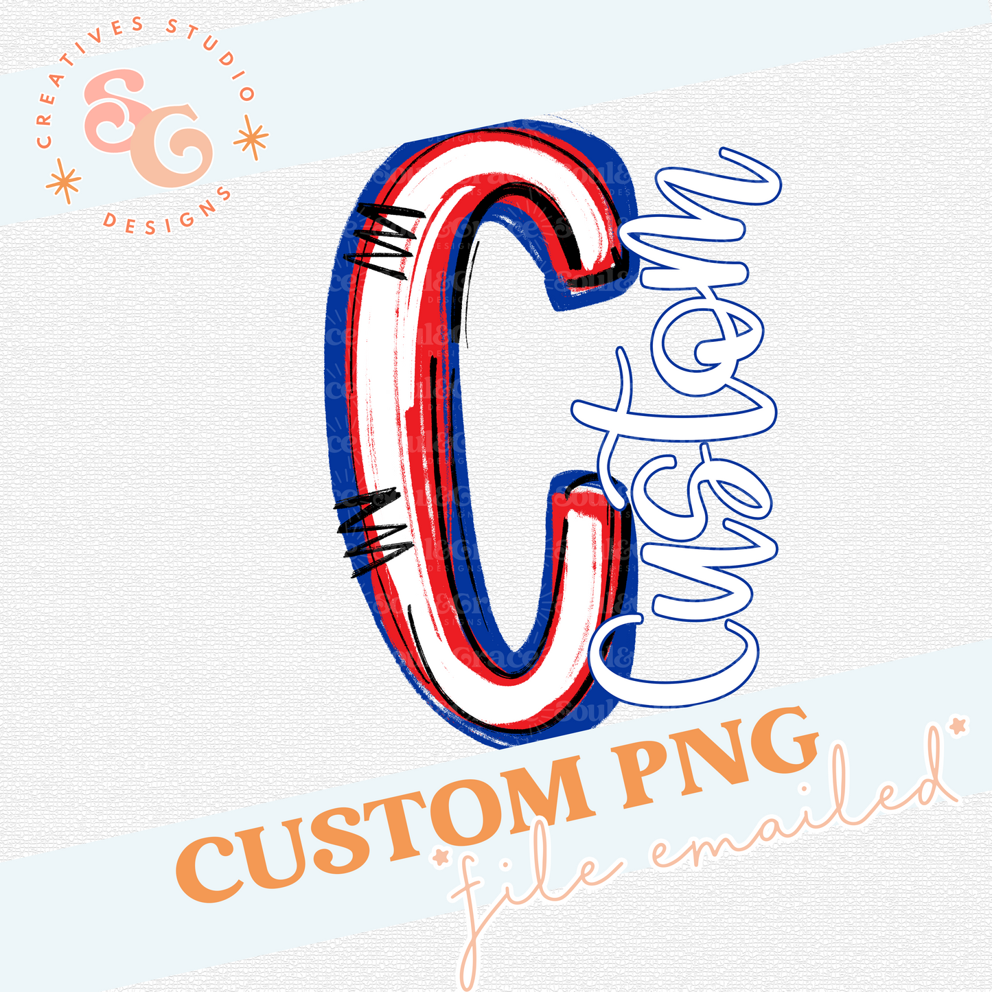 SPIRIT STACKED CUSTOM - INITIALS ONLY