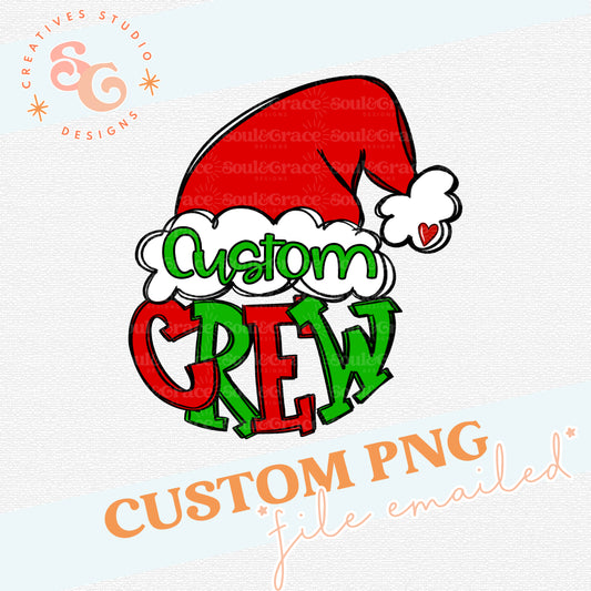 Santa Hat Crew Custom