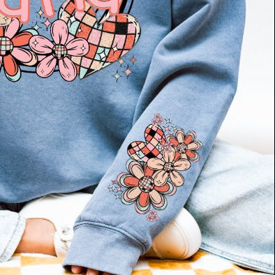 DAISY HEART MAMA Blue Crew