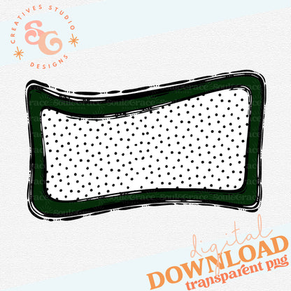 DARK GREEN PLAY BALL PATCH