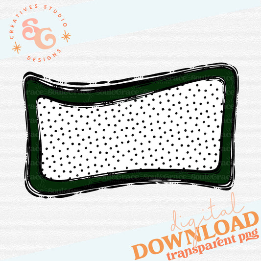DARK GREEN PLAY BALL PATCH