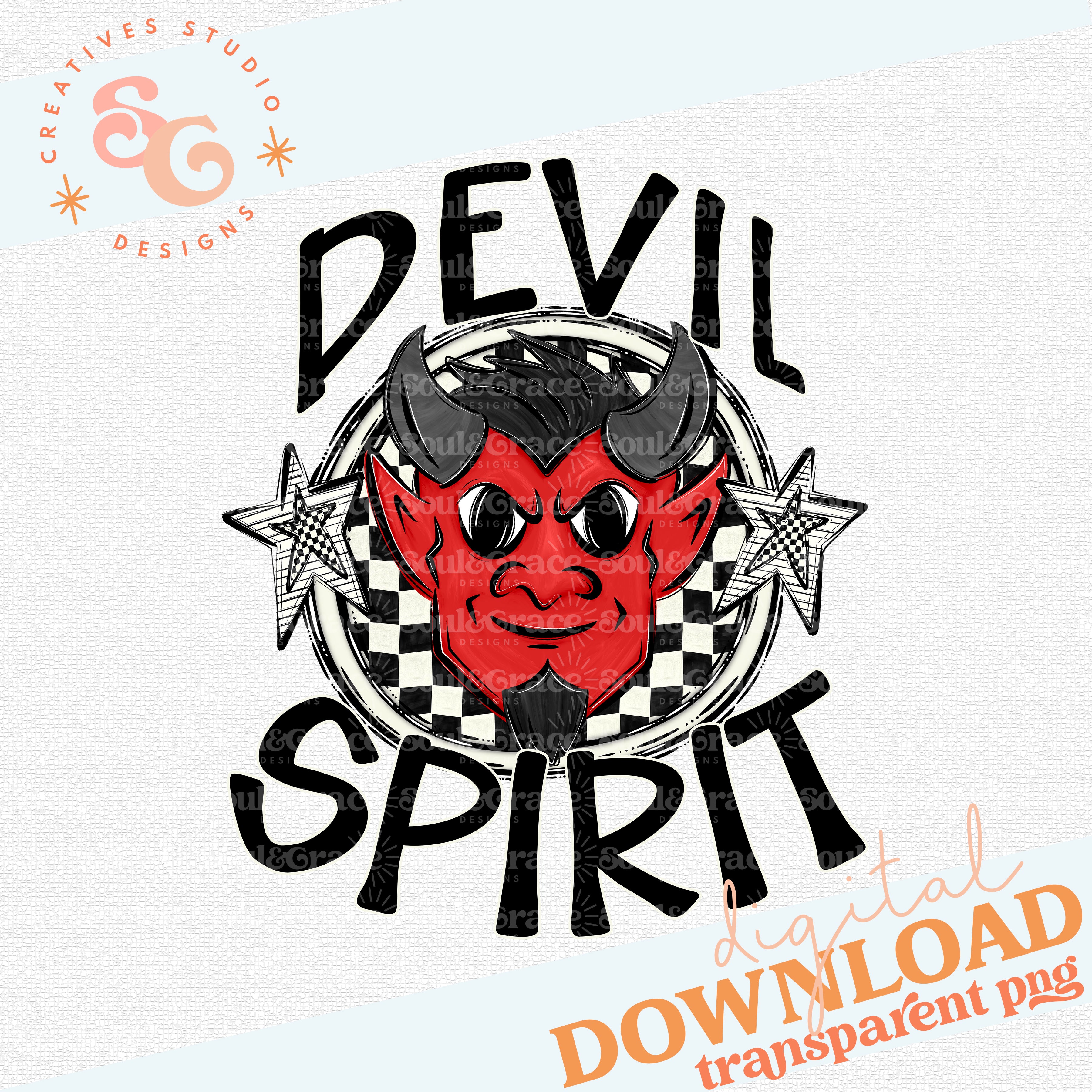 Devil Rising Design DEVIL MASCOT SPIRIT – Soul & Grace Designs