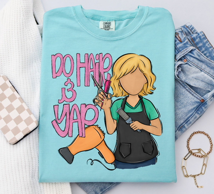 DO HAIR AND YAP BLONDE