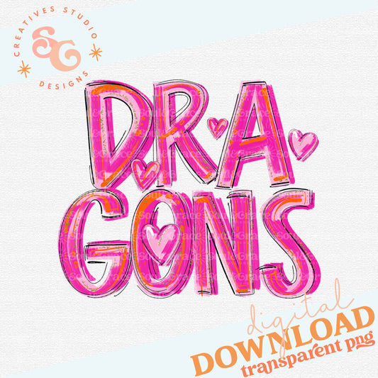 DRAGONS Pretty in Pink