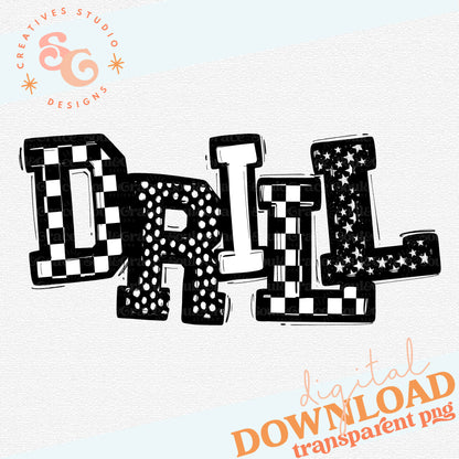DRILL SO SPORTY BLACK WHITE