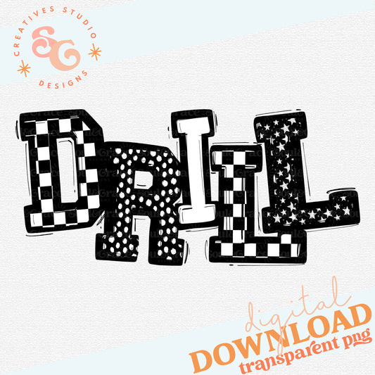 DRILL SO SPORTY BLACK WHITE