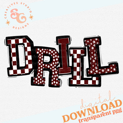 DRILL SO SPORTY MAROON