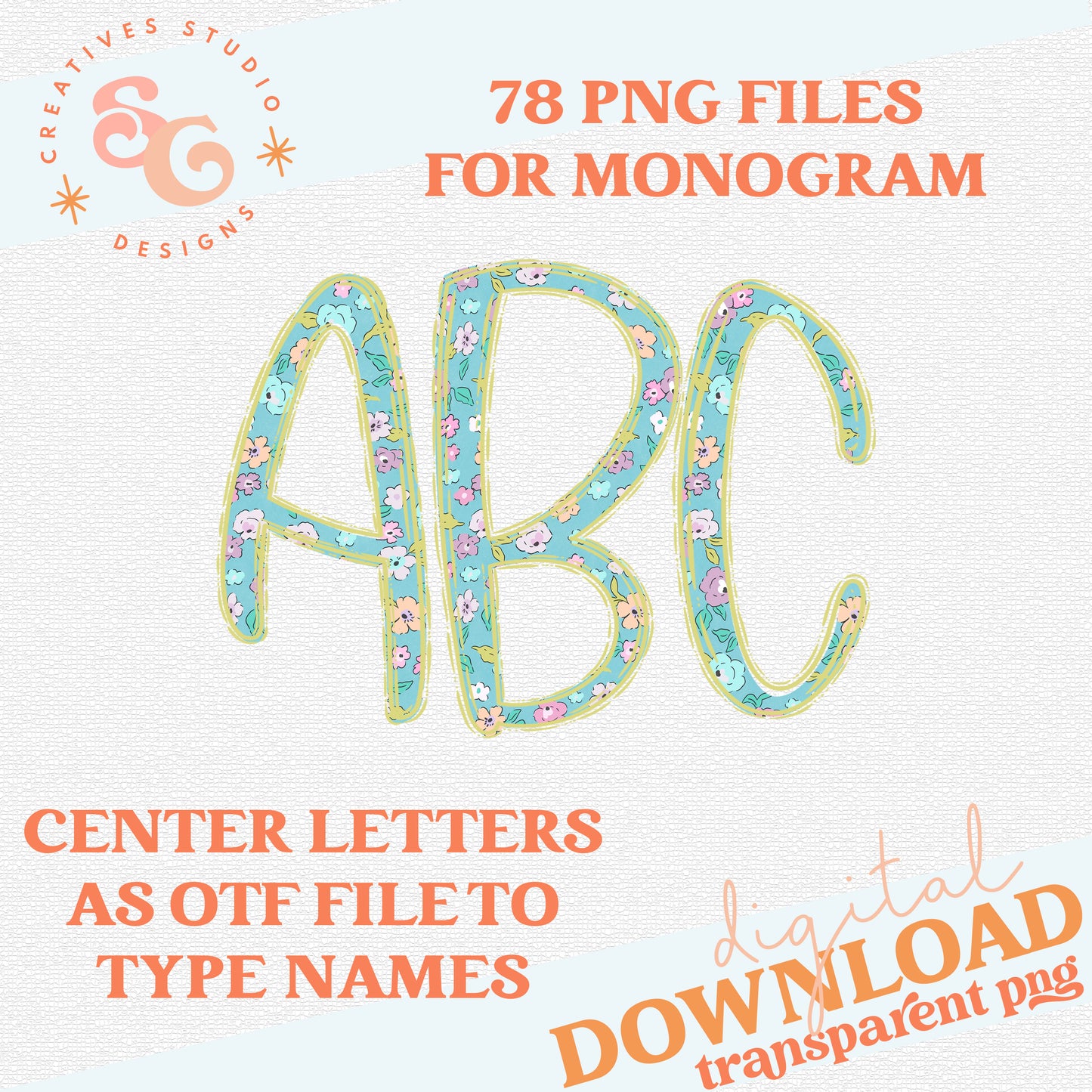 Ditsy Day Monogram Alphabet