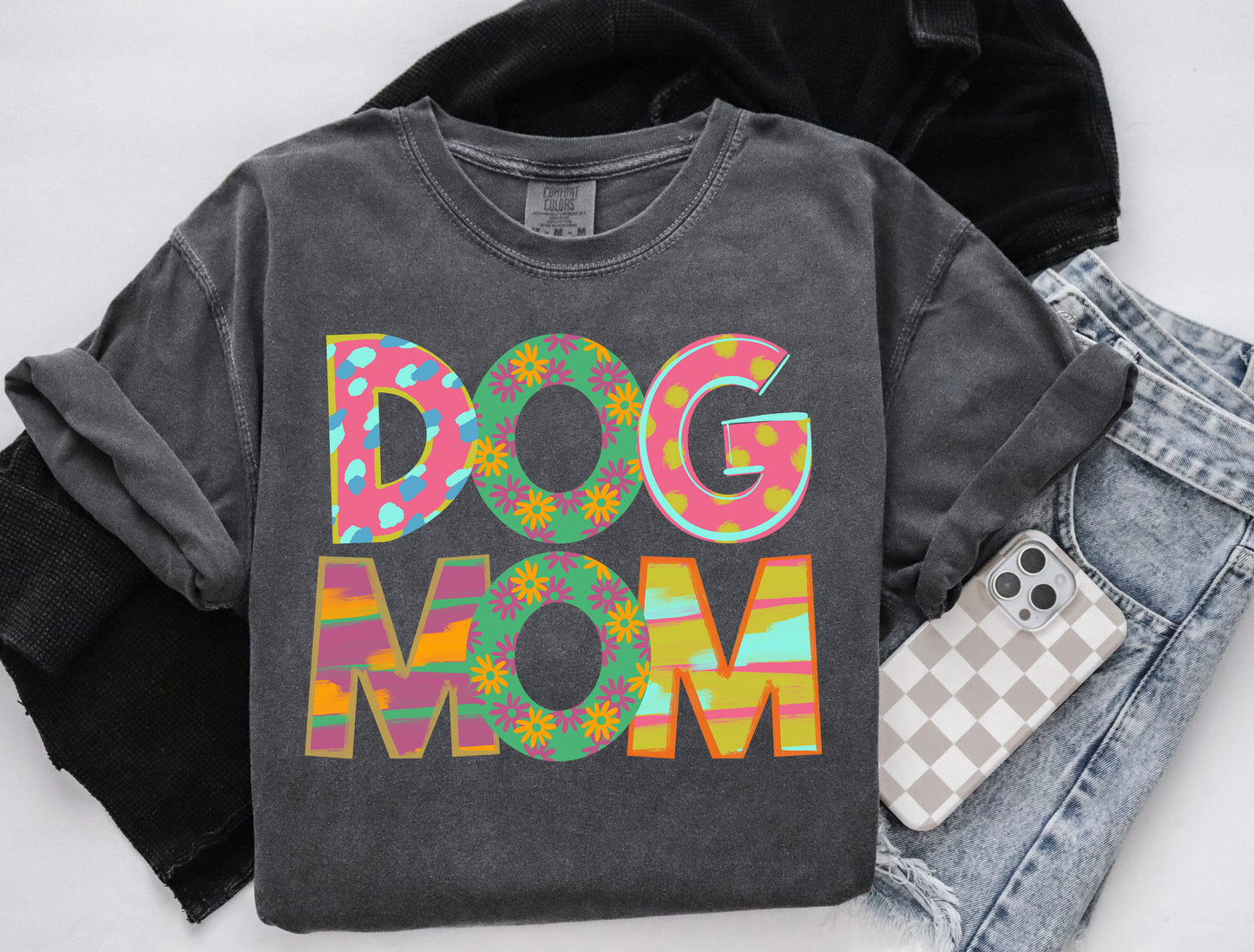 Dog Mom Colorful