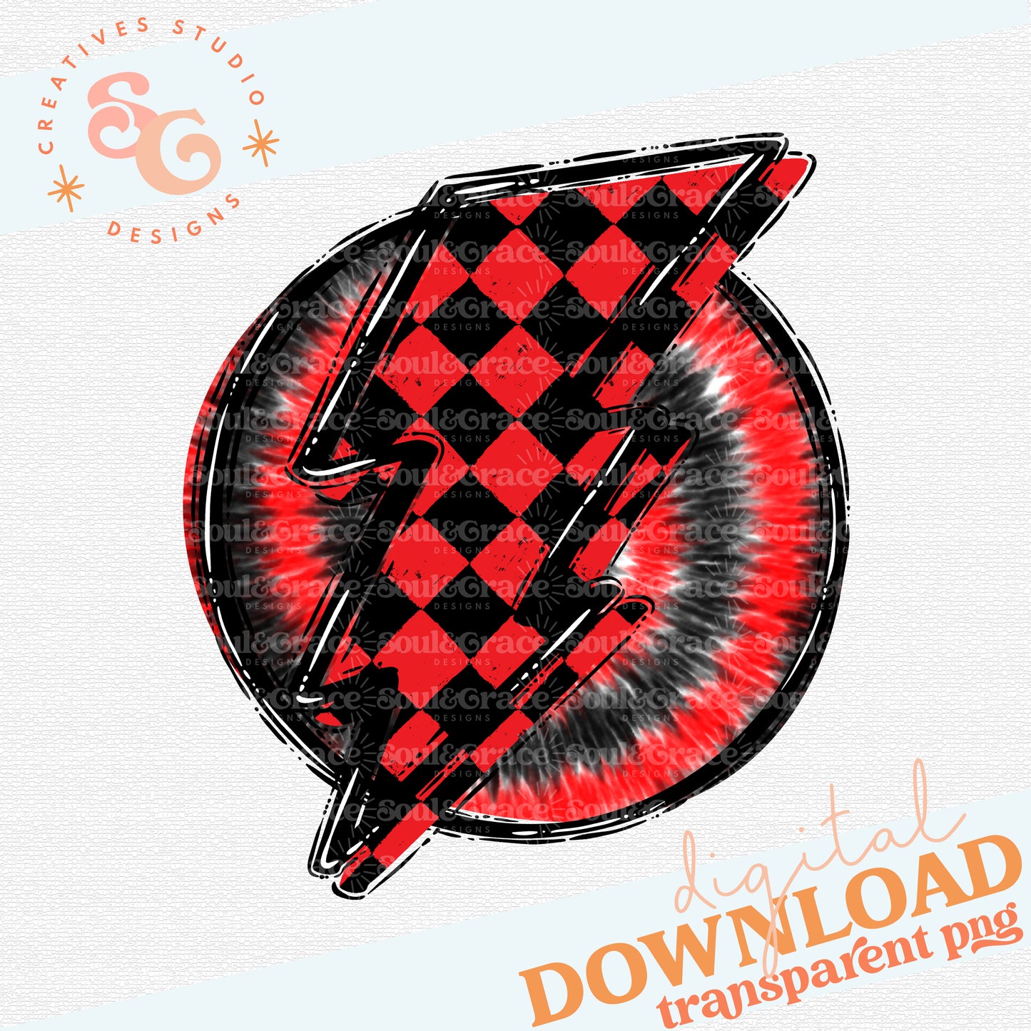 Doodle Bolt and Tie Dye Red Black Checkered.png