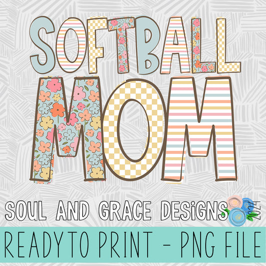 Doodle Loo Softball Mom