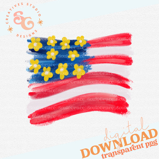 Doodle Flag - USA