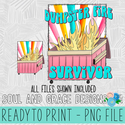 Dumpster Fire Survivor - BONUS POCKET