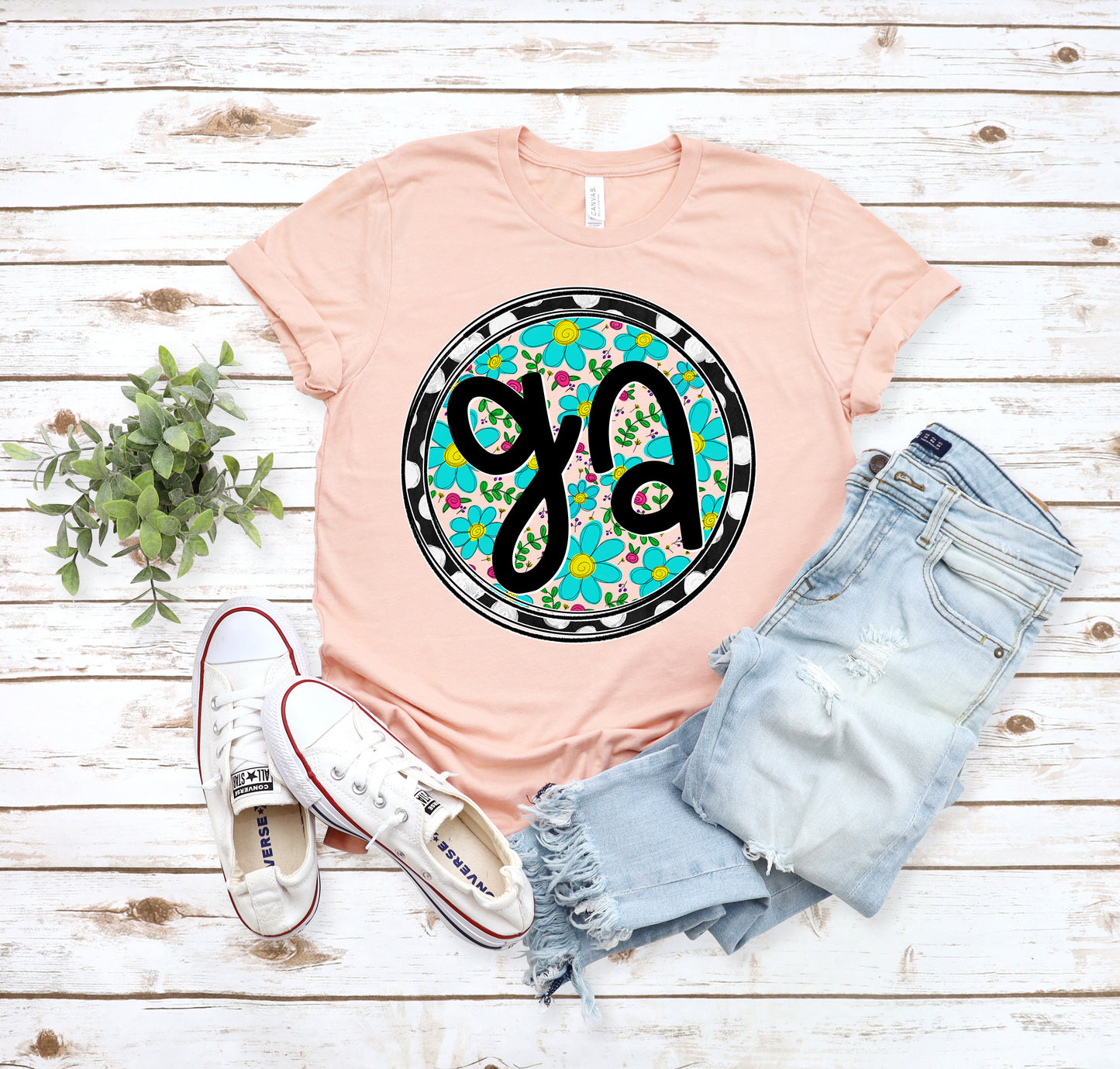 FLORAL AND DOT STATE georgia