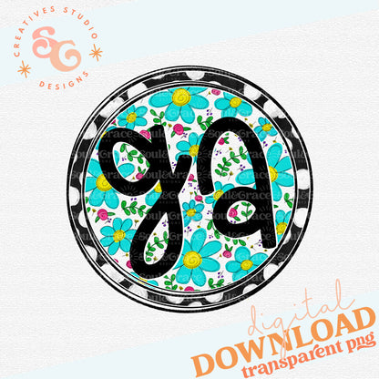 FLORAL AND DOT STATE georgia