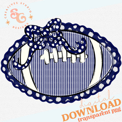 FOOTBALLS AND BOWS NAVY