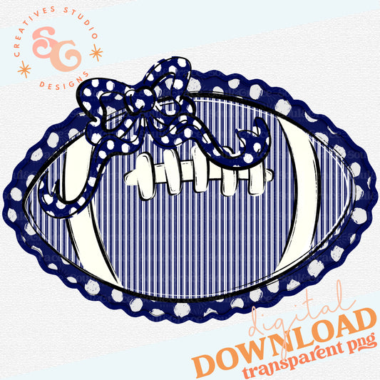 FOOTBALLS AND BOWS NAVY