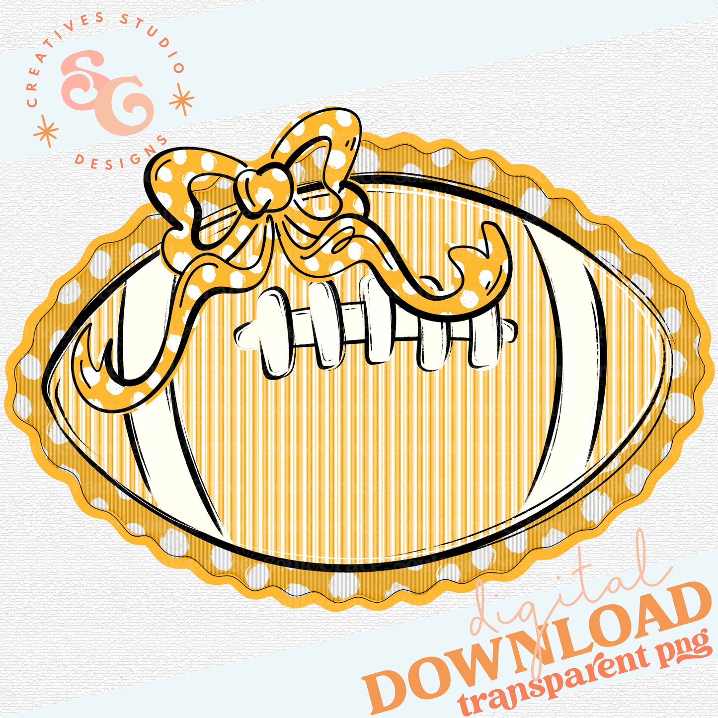 FOOTBALLS AND BOWS YELLOW