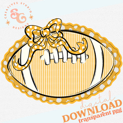 FOOTBALLS AND BOWS YELLOW
