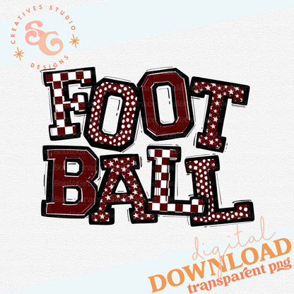 FOOTBALL SO SPORTY MAROON