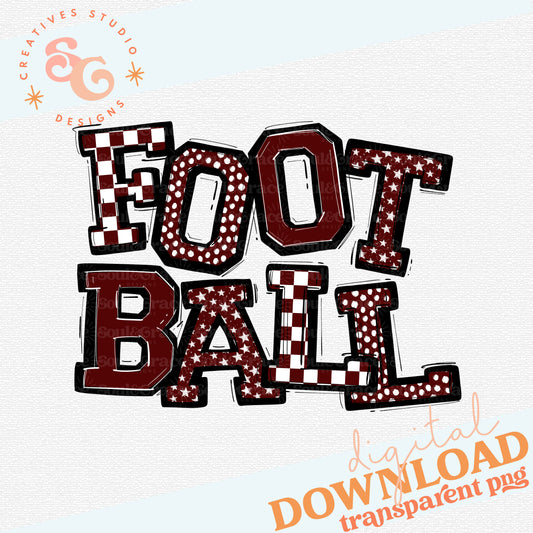 FOOTBALL SO SPORTY MAROON