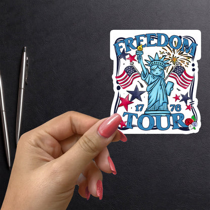 FREEDOM TOUR 1776 POCKET STICKER VINYL DECAL